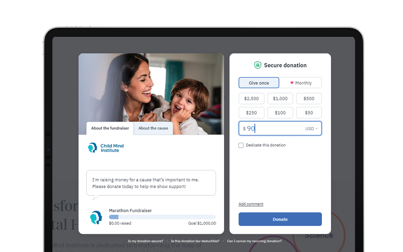 Create a Fundraising Page